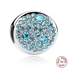 New Spring Collection 925 Sterling Silver Sky Blue Charm fit Bracelets & Necklace DIY Gift Wholesale SCC009 CHARM-0070