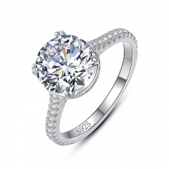 Anillos de diamantes de joyería de plata esterlina 925 para mujer  	 JZ1407