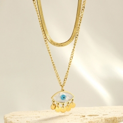 Joyas chapadas en oro Collar en Acero Quirúrgico NS-1432
