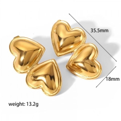 moda Pendientes Joyas de acero inoxidable chapadas en oro ES-2432