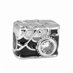 Encantos de perlas de acero inoxidable para brazalete y collar de bricolaje PD0914