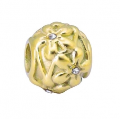 Encantos de perlas de acero inoxidable para brazalete y collar de bricolaje PD0925G
