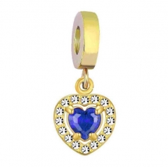 Encantos de perlas de acero inoxidable para brazalete y collar de bricolaje PD0902FG