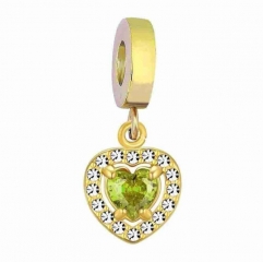 Encantos de perlas de acero inoxidable para brazalete y collar de bricolaje PD0902EG
