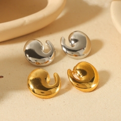 Joyas de acero inoxidable chapadas en oro pendientes de oro ES-2790