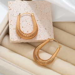 Pendientes de joyería de regalo minimalistas de acero inoxidable para mujer  ES-3017G