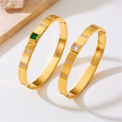 pulsera chapada en oro brazalete joyería mujeres de lujo  ZC-0711