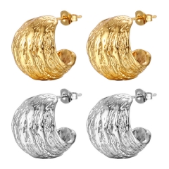 Pendientes de moda de alta calidad chapados en oro de acero inoxidable para mujer  ES-3088