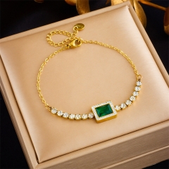 pulsera de acero inoxidable de oro joyería de mujer  BS-2586G
