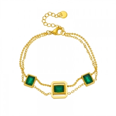 pulsera de acero inoxidable de oro joyería de mujer  BS-2600