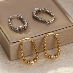 Pendientes de joyería de regalo minimalistas de acero inoxidable para mujer  ES-3015
