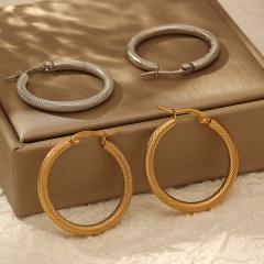 Pendientes de joyería de regalo minimalistas de acero inoxidable para mujer  ES-3013