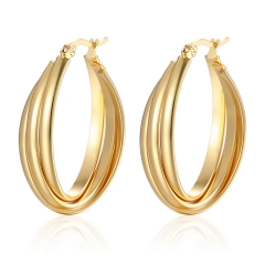 Pendientes de joyería de regalo minimalistas de acero inoxidable para mujer  ES-2998A