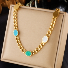 collar de mujer 18 chapado en oro collar joyería NS-1896D