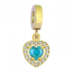 Encantos de perlas de acero inoxidable para brazalete y collar de bricolaje PD0902HG