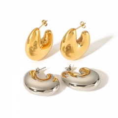 Pendientes de la gota de oro de acero inoxidable de las mujeres de la joyería ES-2822