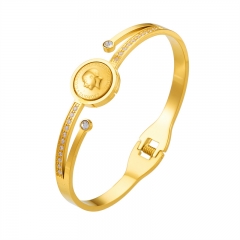 pulsera chapada en oro brazalete joyería mujeres de lujo  ZC-0707
